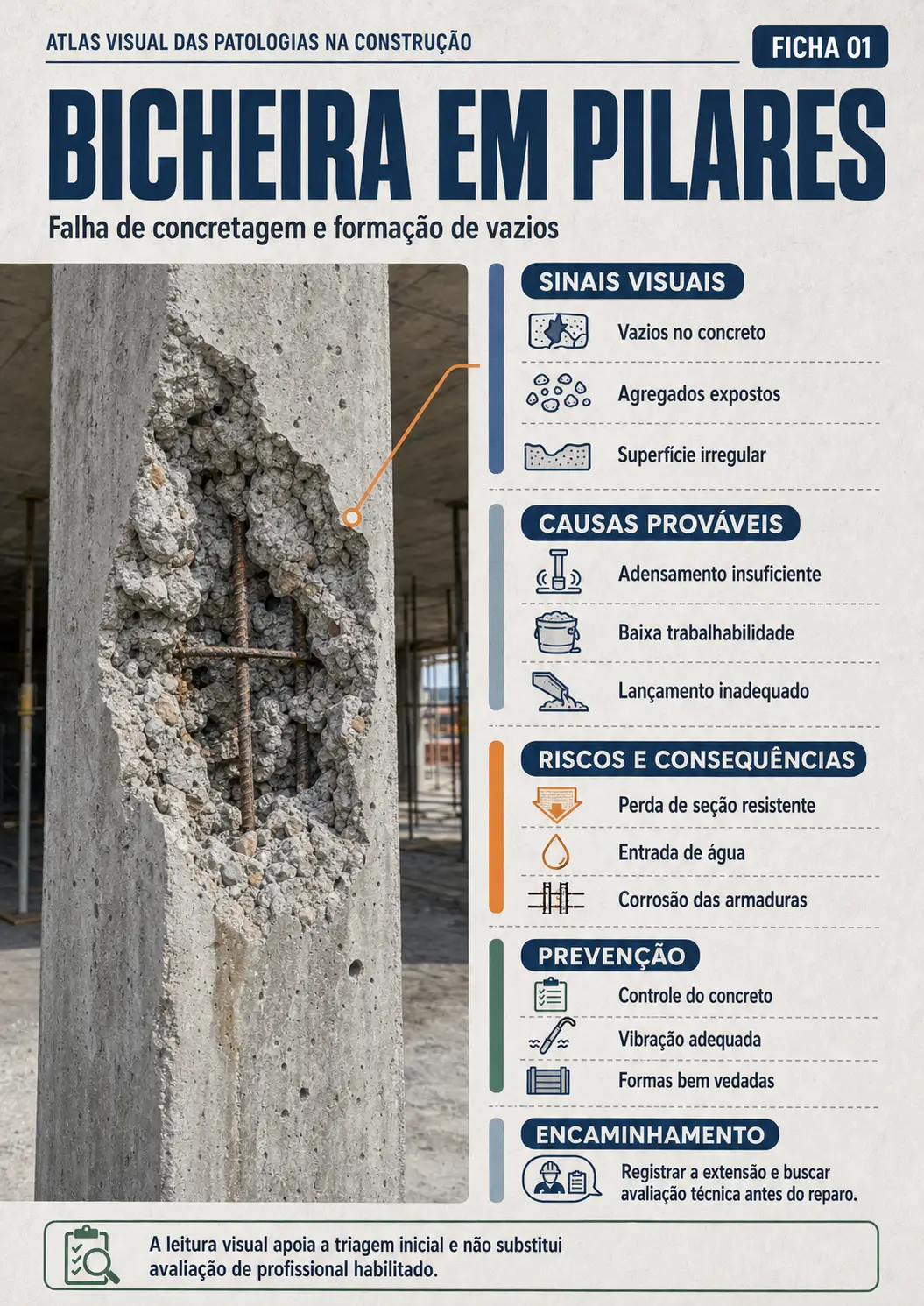 Prévia 1 do Atlas de Patologias: bicheira em pilares